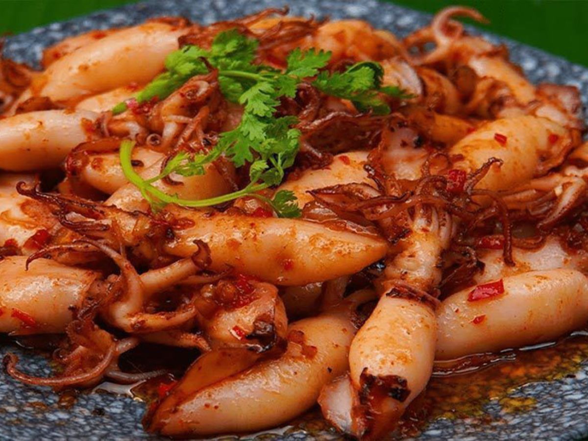 Mực rim-món ăn ngon Nha Trang