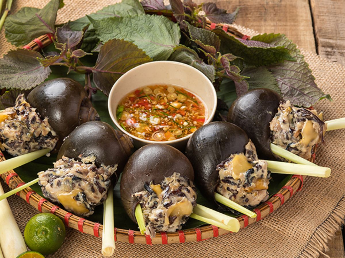 Ốc nhồi thịt - món ăn nổi tiếng Đà Lạt